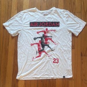 Jordan White Graphic T-Shirt for Men